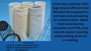 clean dust collector filter bags