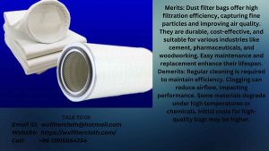 merits and demerits of dust filter bags